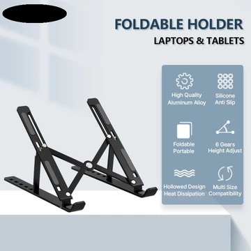 Stand Laptop Tablet Alumunium Portable Foldable