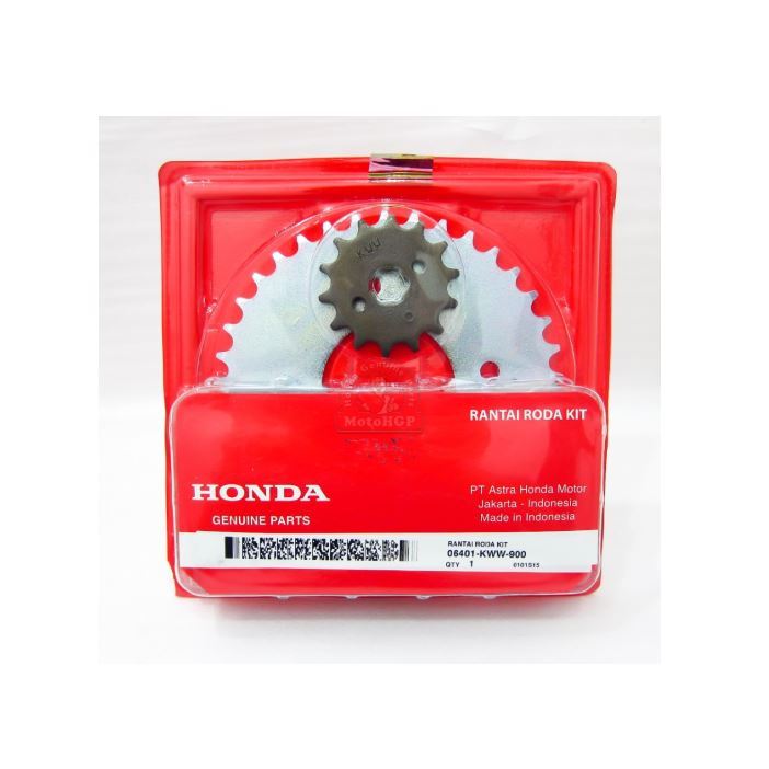 Jual 06401-KWW-900 Rantai Roda Gear Set Drive Chain Kit Motor Honda New ...