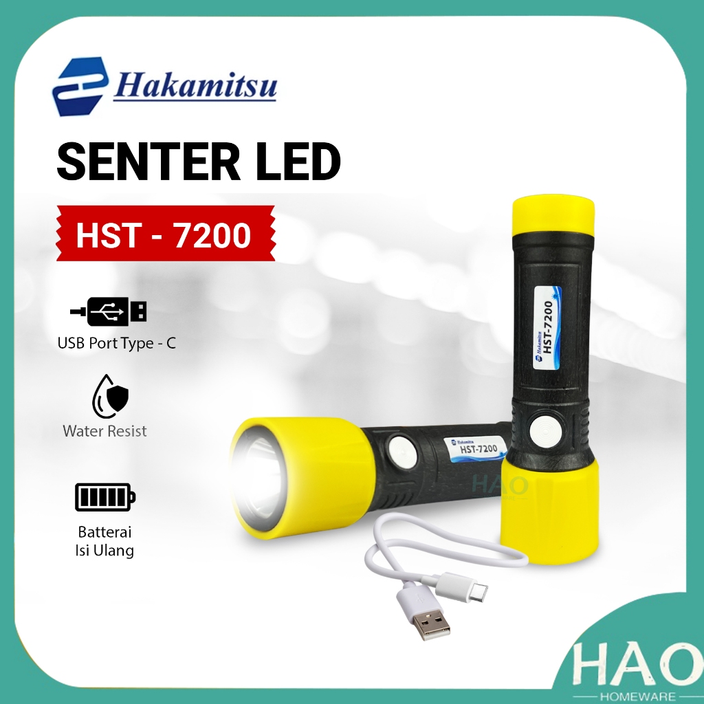 Jual Hakamitsu - Senter Tangan LED HST-7200 / Senter Tangan ...