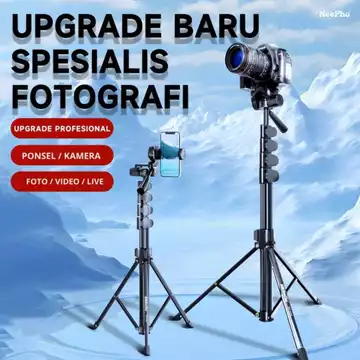 Neepho 2588 Tripod Multifungsi Photography Kamera Cellphone DSLR Aluminium Holder Accessories