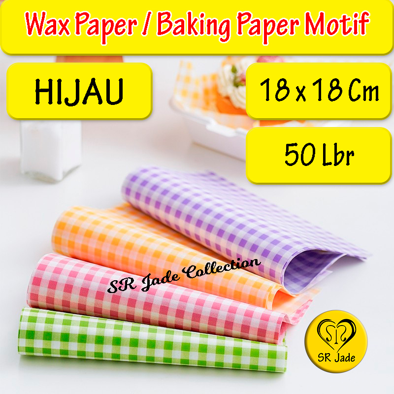 Jual [50 Lbr] Kertas Alas Bento Cake Roti Nasi Kue Kertas Gorengan ...