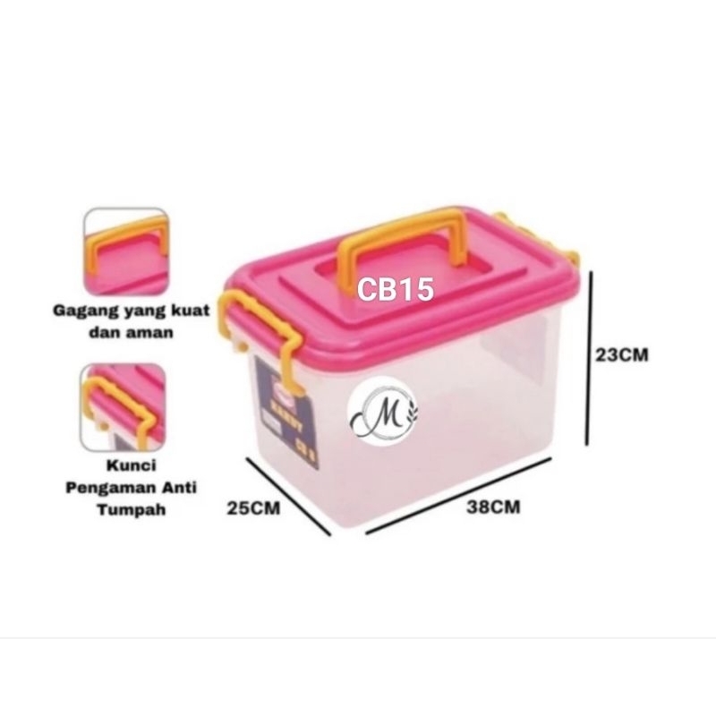 Jual Kontainer Box Plastik Tebal Dengan Roda Shinpo CB8,CB15,CB25,CB30 ...
