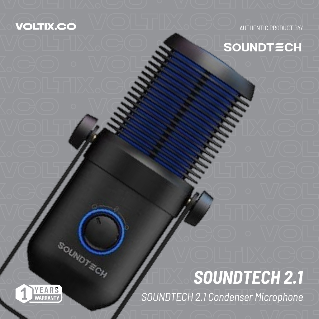 Jual SOUNDTECH 2.1 USB Condenser Microphone Cardioid and Omnidirect for ...