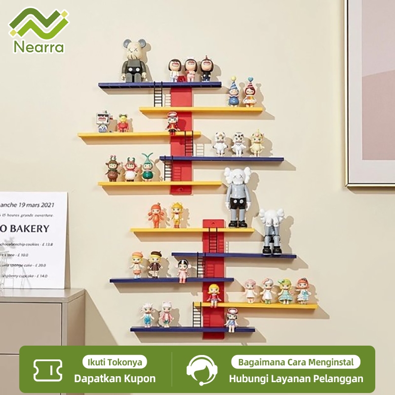 Jual 5 Tingkat Stand Rak Pajangan Wall Mounted Stand/4 bungkus/anak Toy ...