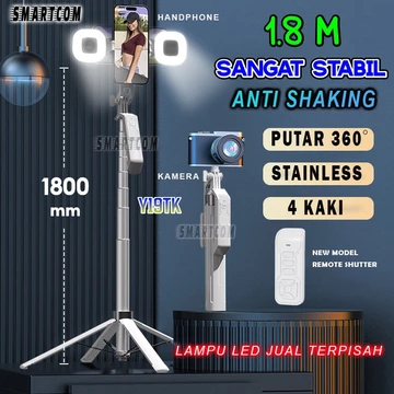 SMARTCOM Tripod Tongsis L16 Bluetooth Hand Stabilizer Hp Gopro Kamera L12 L15 L16 Y19 P185