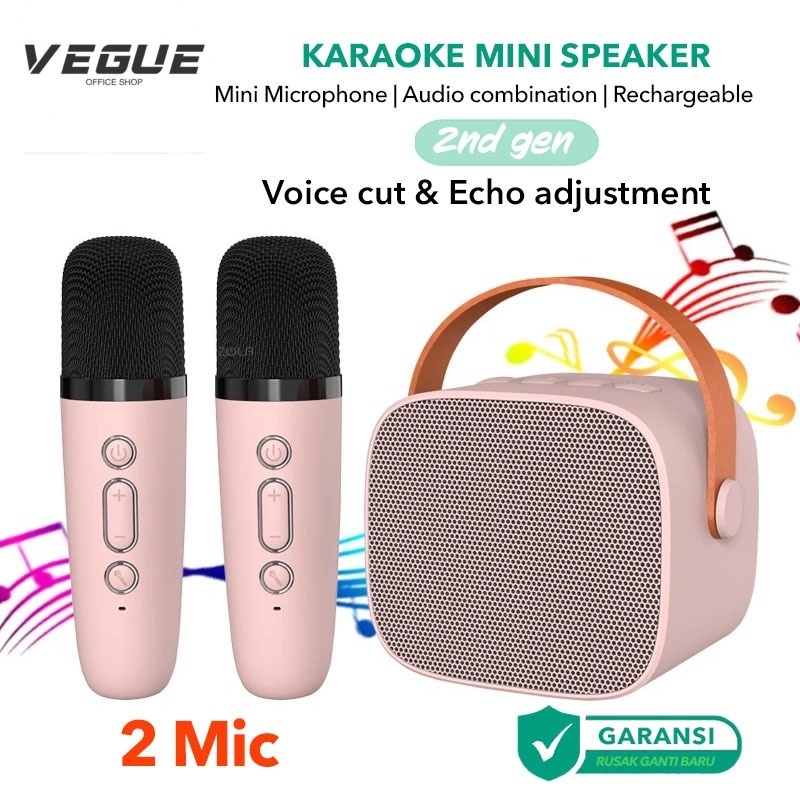Jual Speaker Bluetooth Karaoke 2 Set Mic Salon Bluetooth bt Speaker ...
