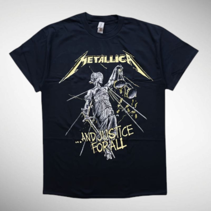 Jual KAOS BAND OFFICIAL METALLICA - AND JUSTICE FOR ALL TRACKS | Shopee ...