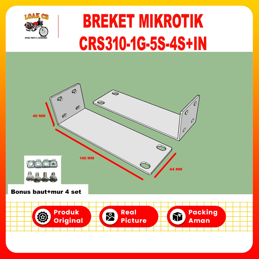 Jual Bracket MikroTik CRS310-1G-5S-4S+IN-2 Routerboard LCB Breket ...
