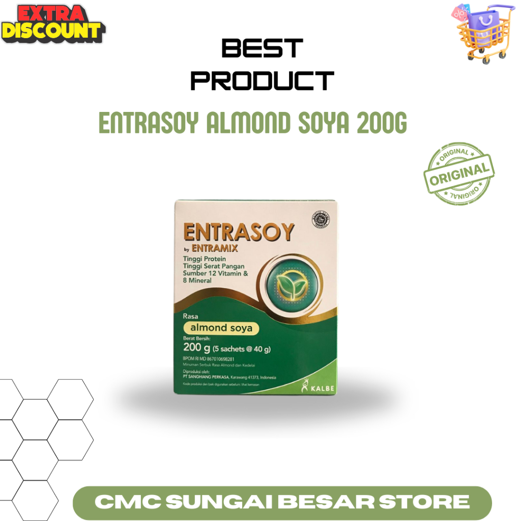 Jual Entrasoy Almond Soya 200g | Shopee Indonesia
