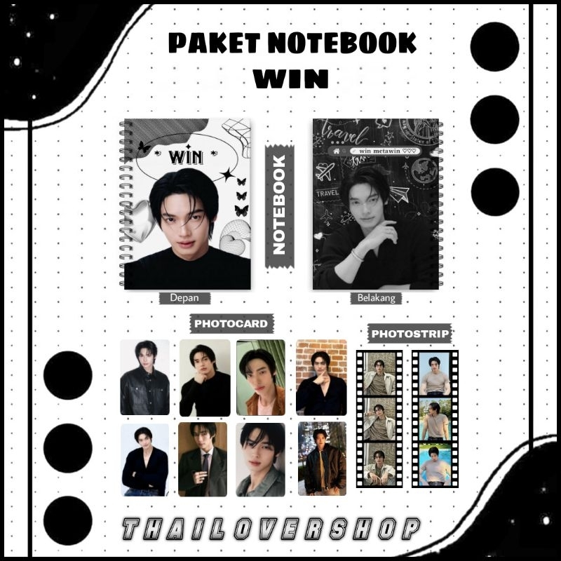 Jual PAKET NOTEBOOK WIN METAWIN RAIKANTOPENI THAI ACTOR | Shopee Indonesia