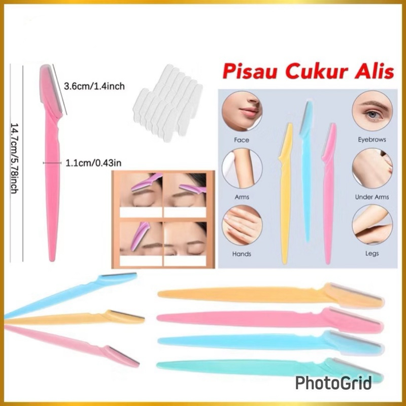Jual Pisau Cukur Alis Mata Alat Cukur Alis Cambang Eyebrow Razor Blade ...