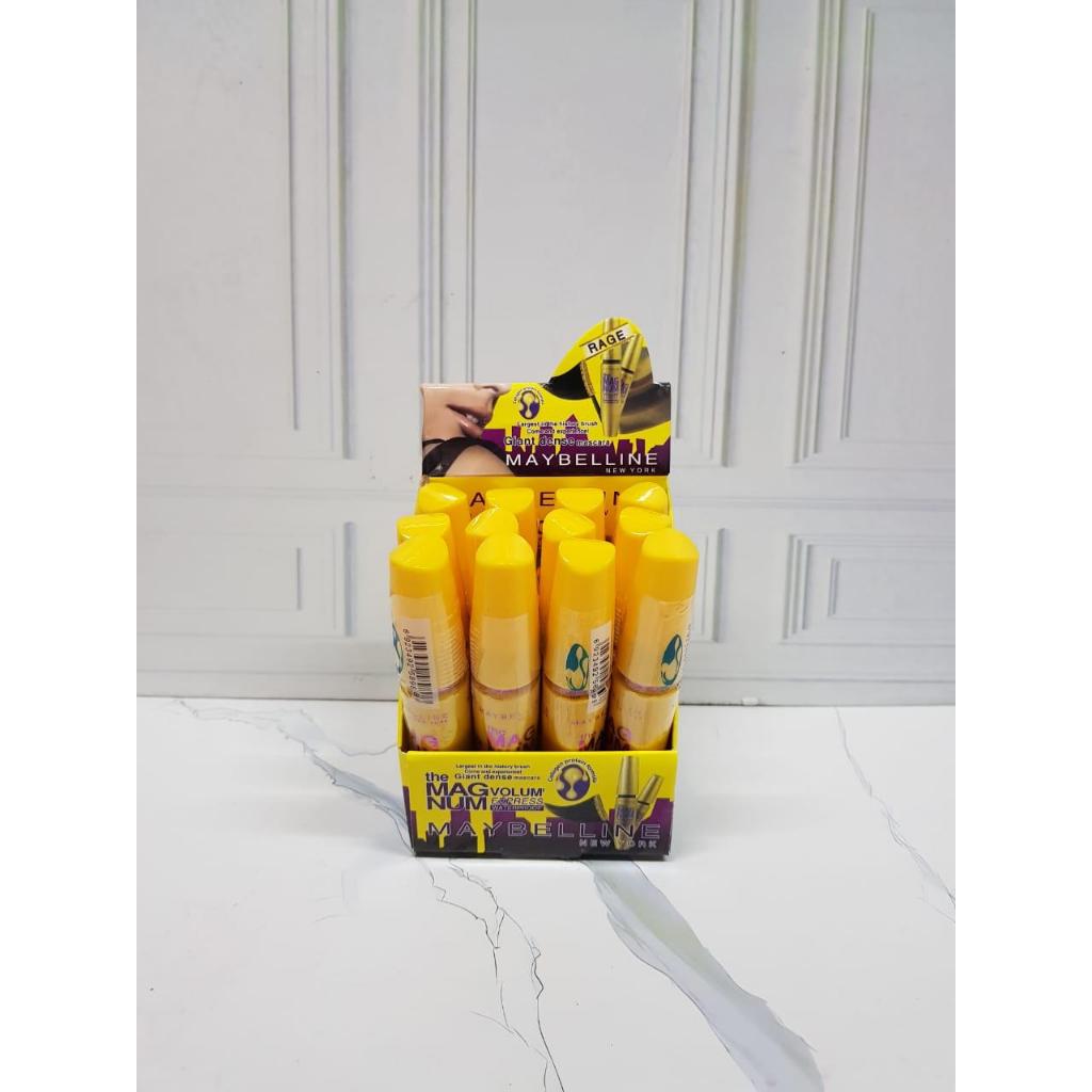 Jual [PER BOX 12 PCS] Maskara Magnum Volume Waterproof Tahan Lama make ...