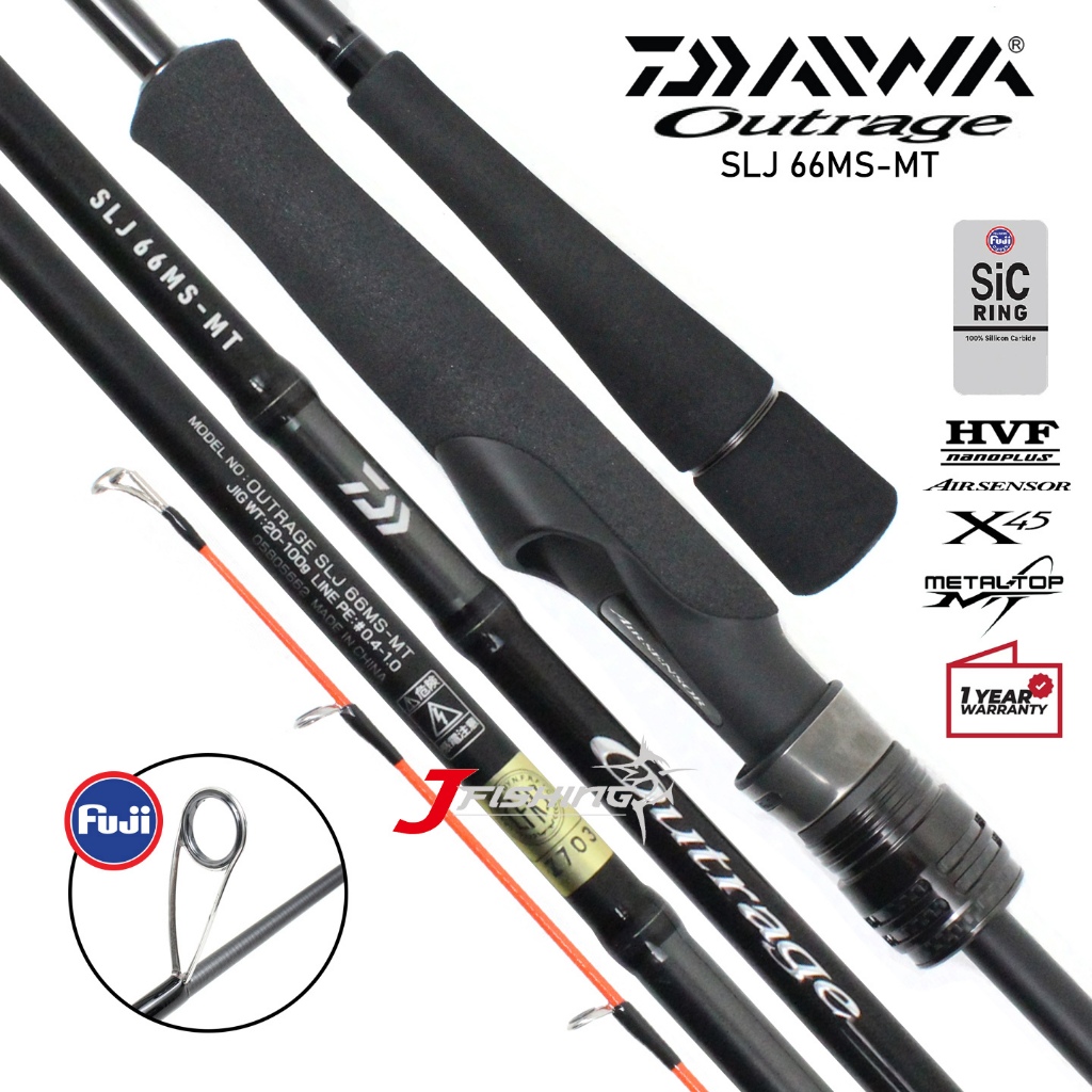 Outrage SLJ 62MS TG スーパーライトジギングロッド DAIWA（釣り） ダイワ ジギングロッド アウトレイジ SLJ 62MS TG