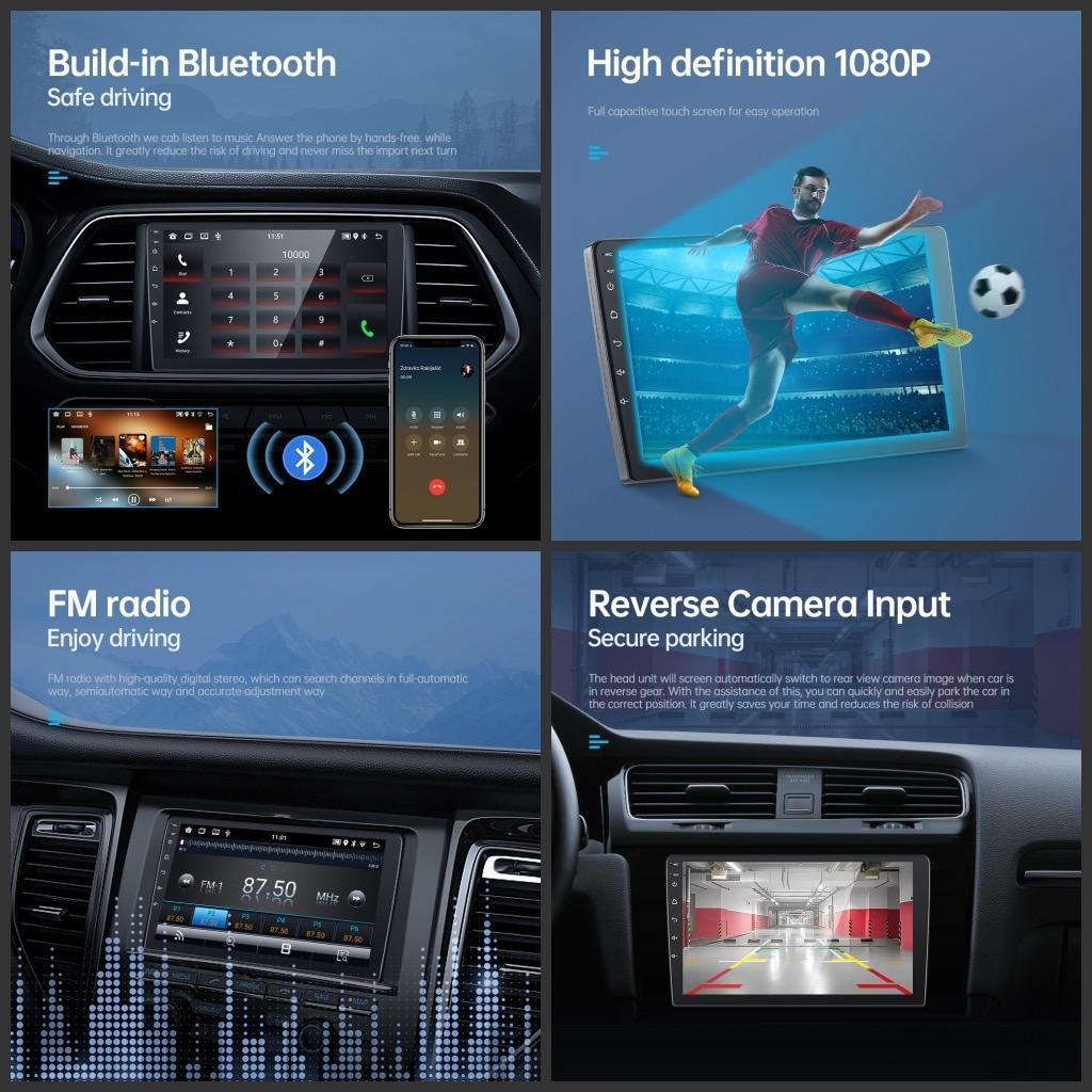 Jual Head Unit Android 12 Double Din 7 Inci 9 Inchi 10 Inch 4GB+32GB ...