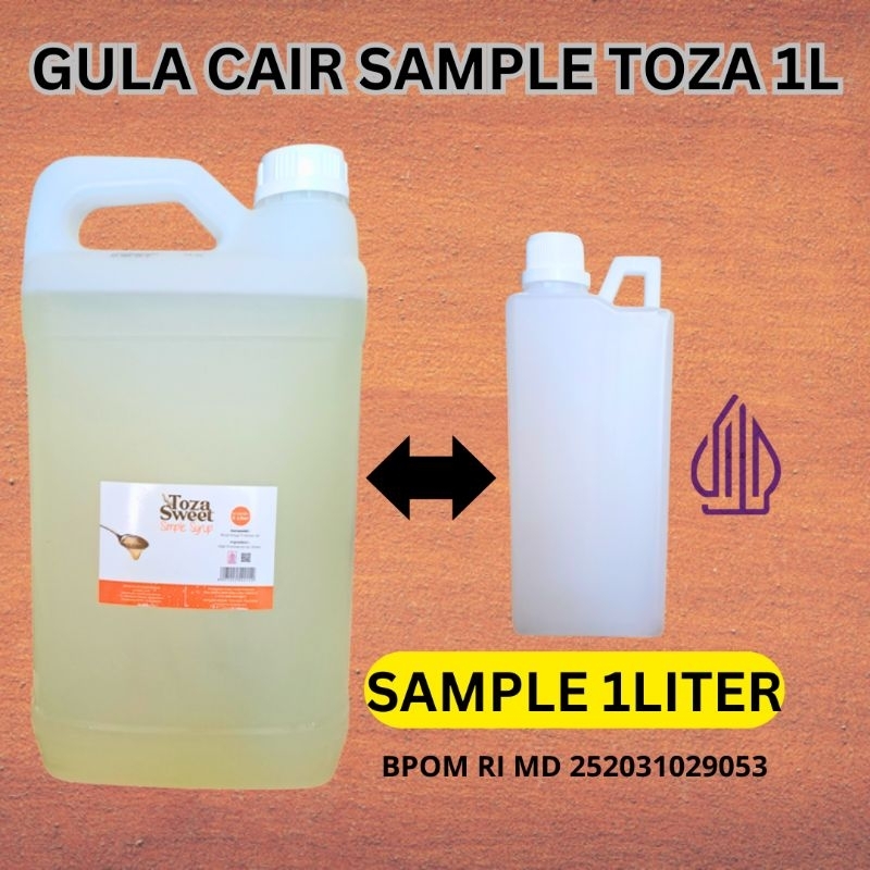 Jual Gula Cair 1Liter & Gula Aren Aromanis // Simple syrup Toza Repack ...