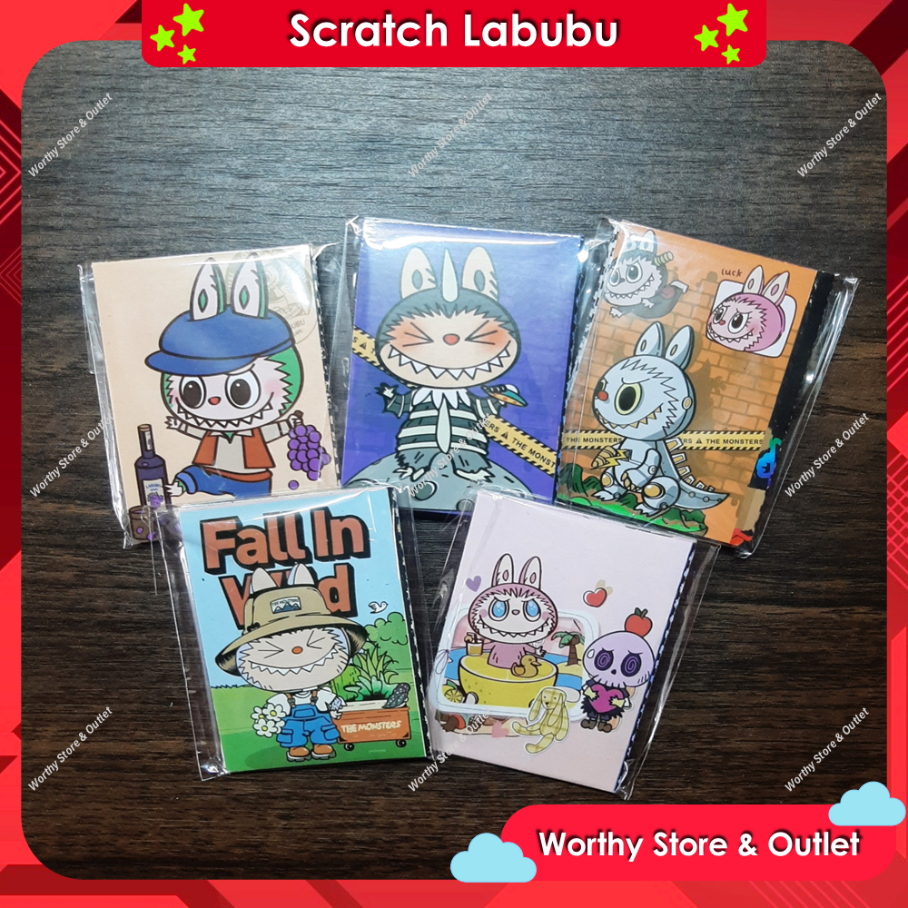 Jual Scratch Book Labubu / Buku Gores Labubu / Magic Rainbow Scratch ...