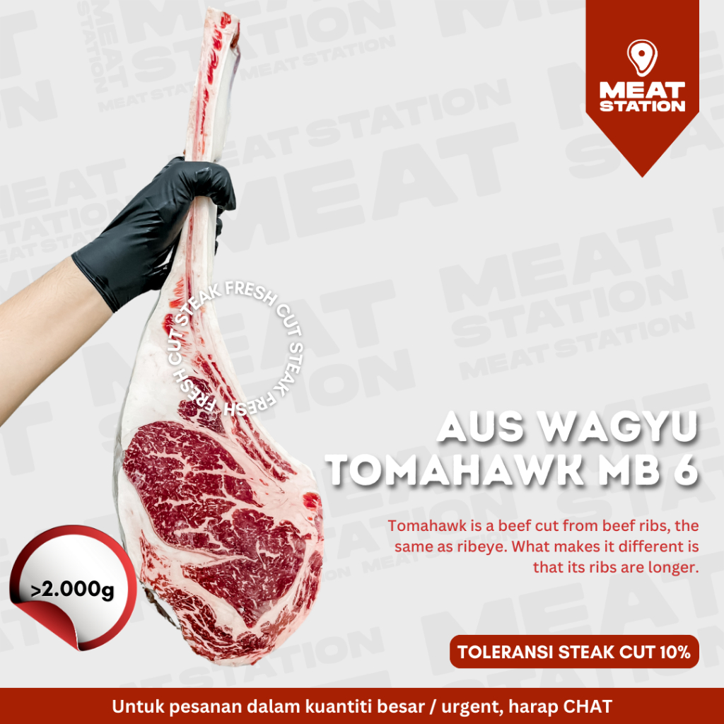 Jual AUS Wagyu Tomahawk MB 6 / Potong 1 Tulang / Beef Steak Import ...