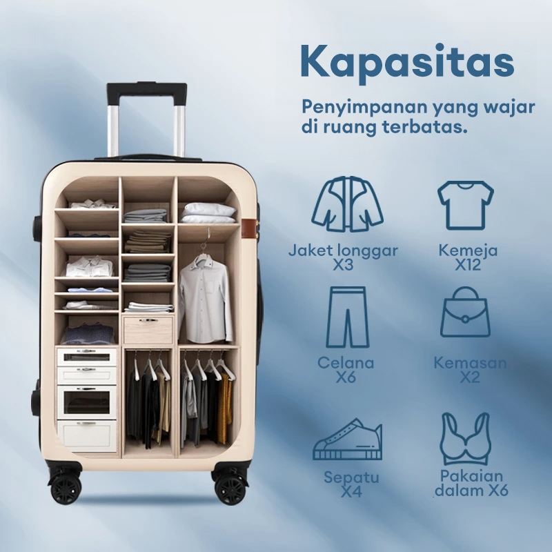 Jual BoldEdge Koper 20/24 Inch Kabin Koper Hardcase Koper ABS PC Bagasi ...