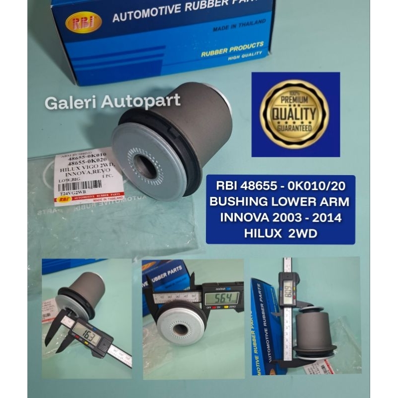 Jual Bosh Bushing Lower Arm Depan BESAR Innova Hilux 2WD RBI 48655 ...
