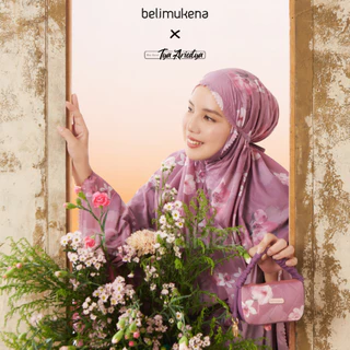BELIMUKENA x TYA ARIESTYA -  (FREE SAJADAH)  Mukena Mini Parasut Travel Motif Premium Korea 2in1 Daily Lasercut Ibu Kost Tya Ariestya