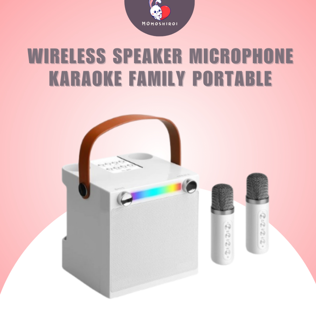 Jual Wireless Bluetooth Speaker Karaoke Dual with Microphone 3D Stereo ...