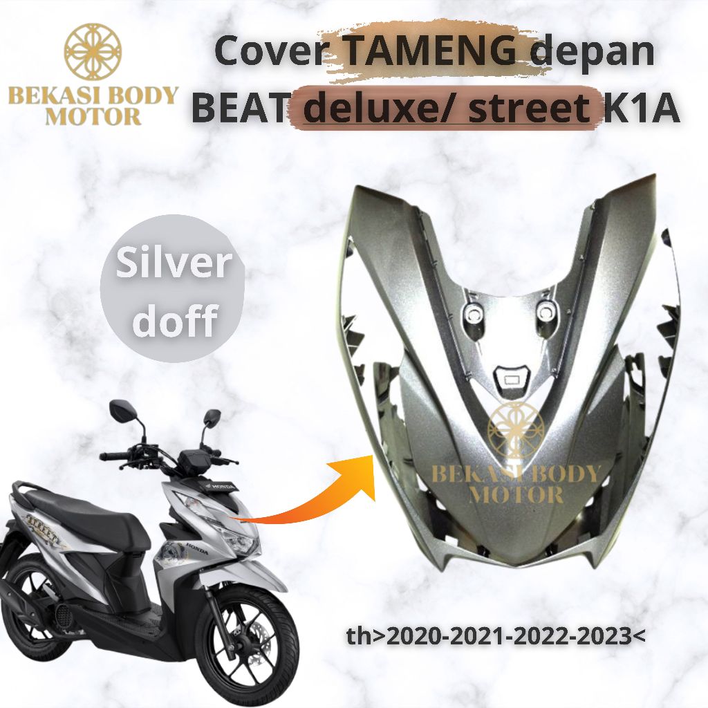Jual tameng K1A Silver Panel kap Body Depan Beat New Led Dealuxe Street ...