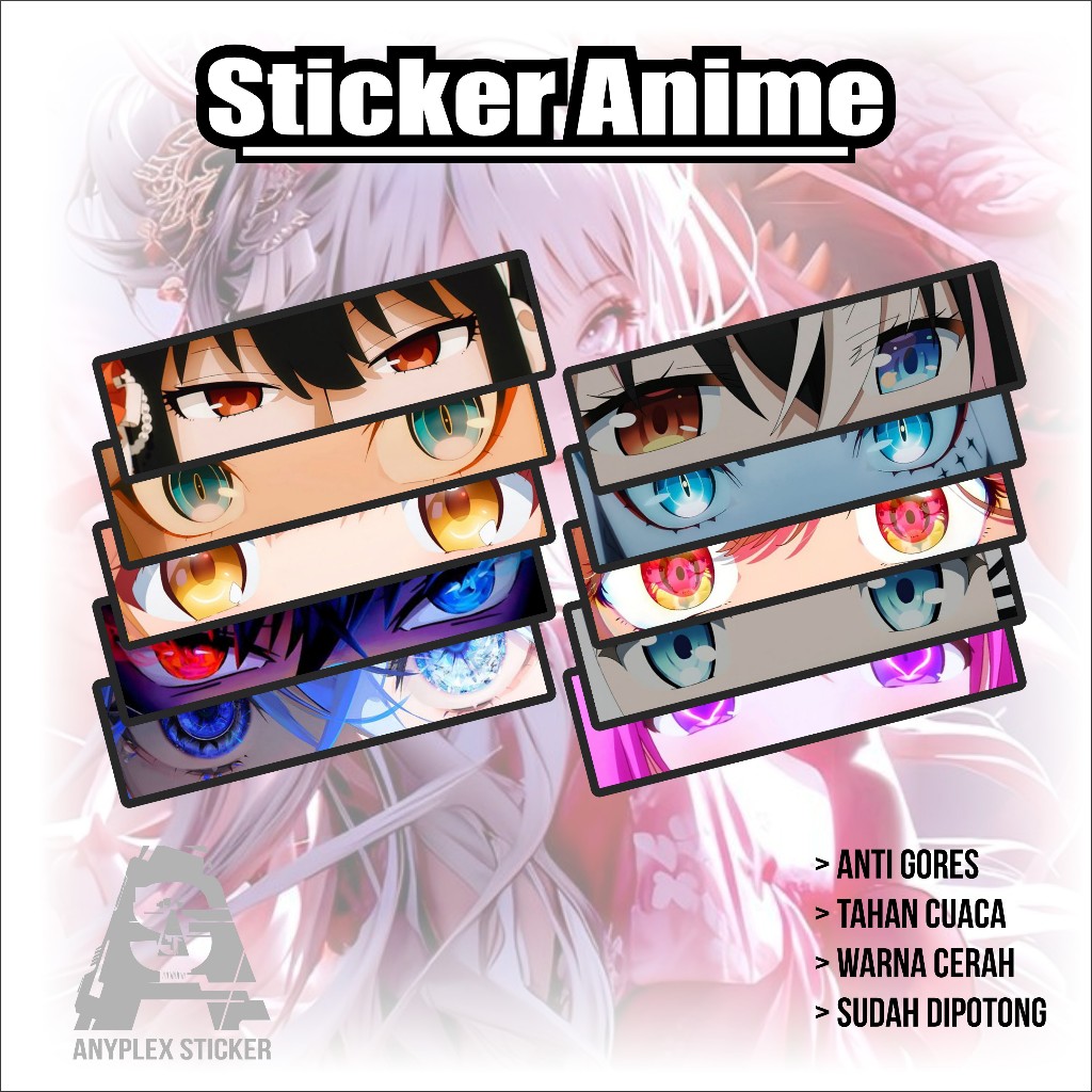 Jual Stiker Anime - Sticker Vinyl Waterproof - Sticker custom s…