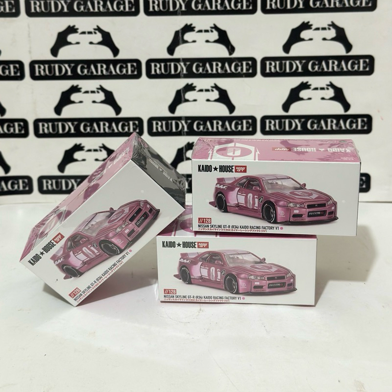 Jual KHMG128 Kaido House Mini GT Nissan Skyline R34 PINK | Shopee Indonesia