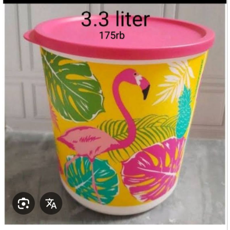 Jual Tupperware Flamingo Canister 3, 3liter Kuning | Shopee Indonesia