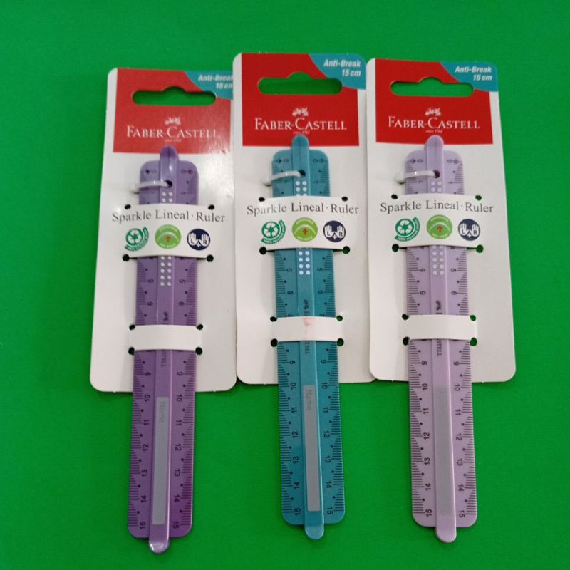 Jual Penggaris Sparkle Lineal Ruler Faber Castell 15cm | Shopee Indonesia