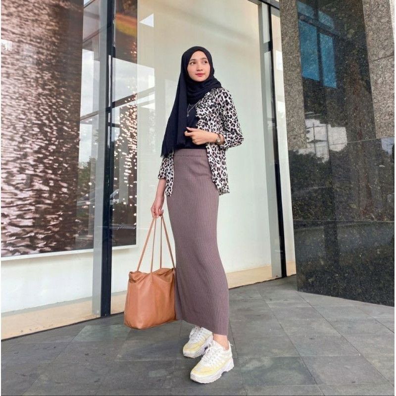 Jual Rok Span Rajut Rok Span Wanita Rok Rajut Panjang | Shopee Indonesia