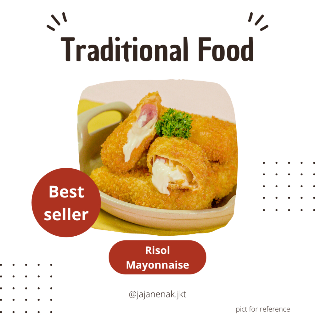 Jual Risol Mayo Risoles Mayonaise Pedas/Tidak Pedas Frozen 10pcs/pack ...