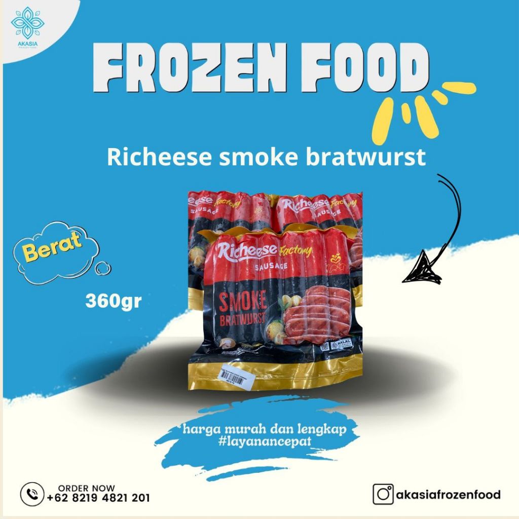 Jual Richeese Sosis smoke bratwurst 360g | Shopee Indonesia