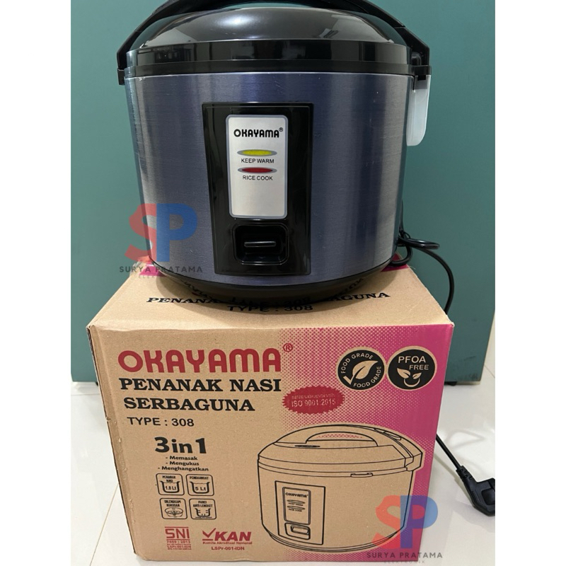 Jual Magic Com Okayama 1.8L OK-308 1.2L OK-105 3in1 Rice Cooker Penanak ...