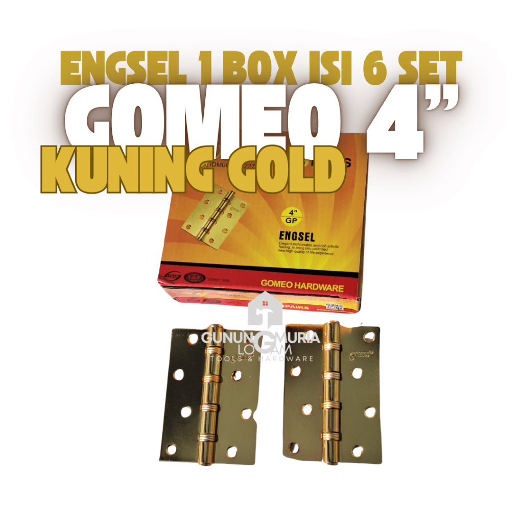 Jual 1 BOX isi 6 SET/6 Pasang (12 Biji) Engsel Pintu Rumah Engsel ...