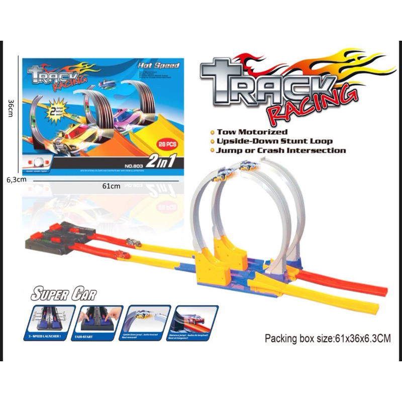 Jual Track Racing Mobil Balap Mainan Jalur Lintasan Mobil Balap Bisa ...