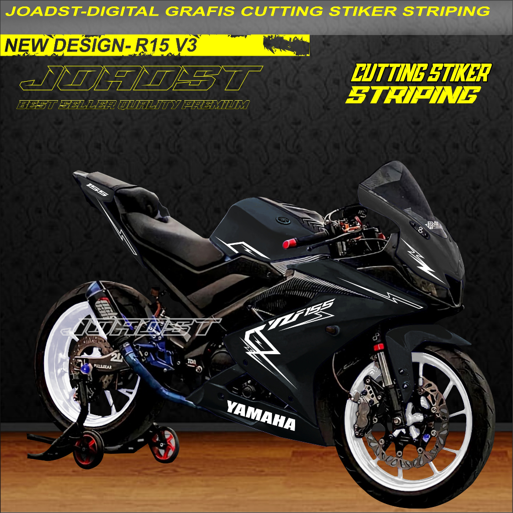 Jual STIKER R15 V3 CUTTING STICKER STRIPING YAMAHA R15 V3 | Shopee ...