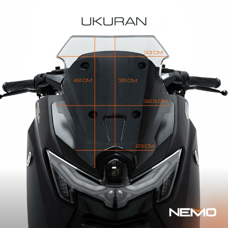 Jual NEMO Windshield / Visor Nmax Turbo / Nmax Neo Type Sportster ...