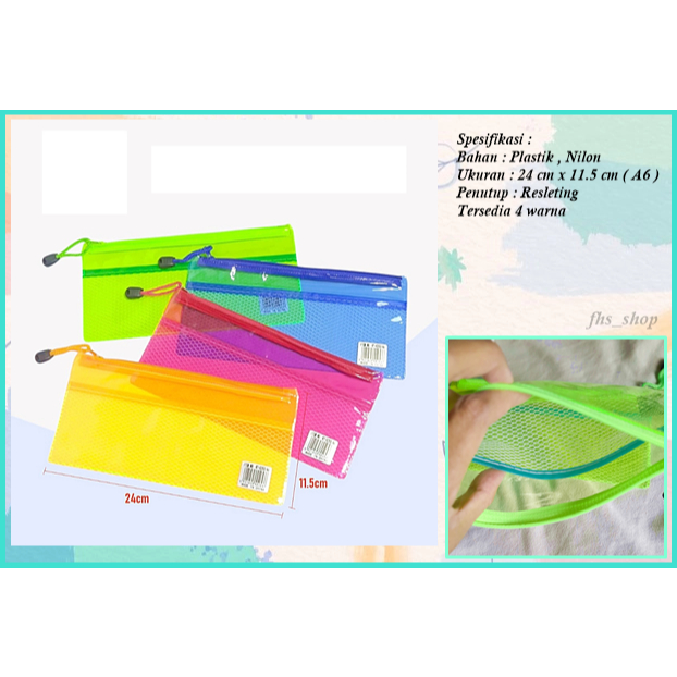 Jual Map Zipper A6 2 Layer Map Dokumen Double Layer Map Kertas Tempat ...