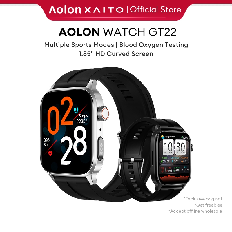 Aolon GT22 Medical Smart Watch Monitor EKG Glukosa Darah Denyut Jantung  Pelacakan GPS Oksigen Darah - Main Image