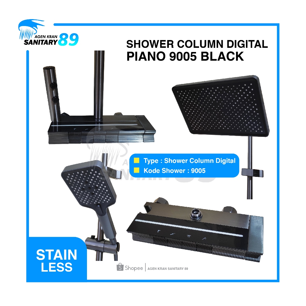 Jual SHOWER COLUMN SET DIGITAL PIANO/SHOWER COLUMN KAMAR MANDI/SHOWER ...