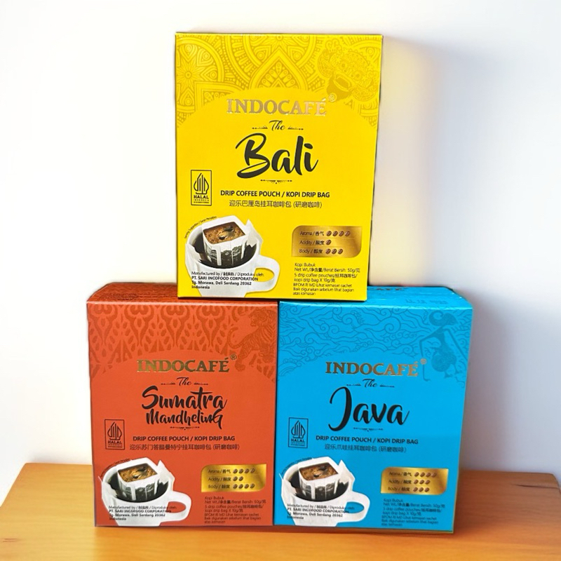 Jual Indocafe The Java Drip / The Bali / Sumatera Mandheling Coffe ...