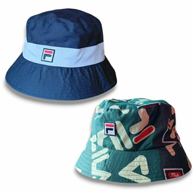 Jual topi FlLA unisex buckethat Original garment material | Shopee ...