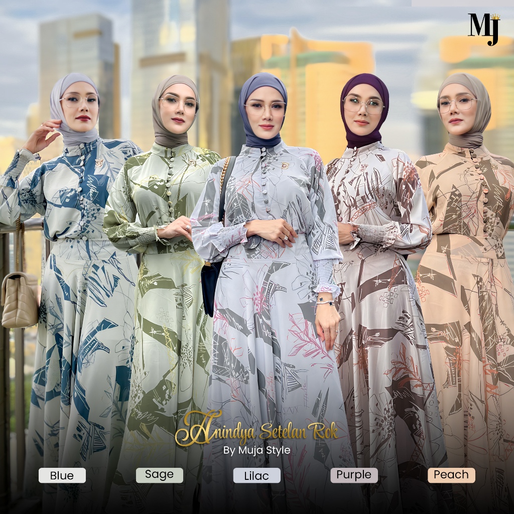 Jual Muja Style Anindya Setelan Rok by Mulan Jameela | Shopee Indonesia