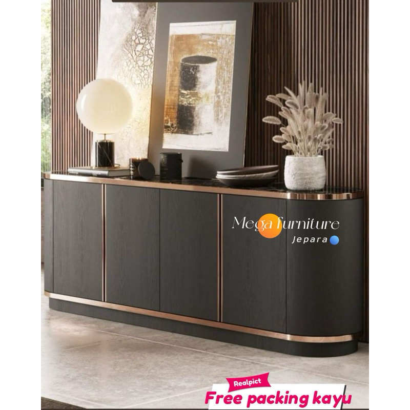 Jual Meja Tv Mewah List emas#Meja Premium#Meja Tv Minimalis#Furniture ...