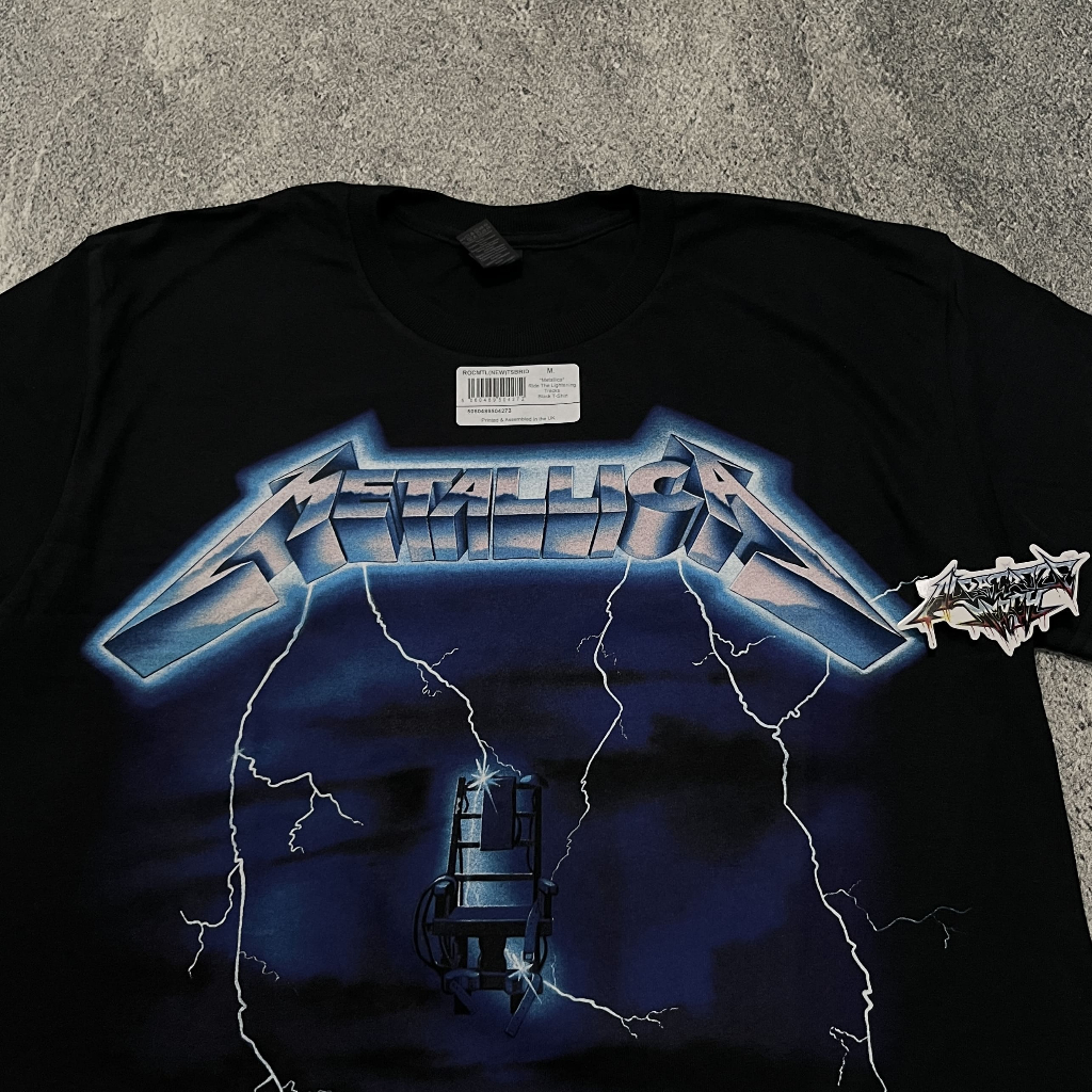 Jual T-SHIRT / KAOS BAND OFFICIAL METALLICA - RIDE THE LIGHTNING TRACKS ...
