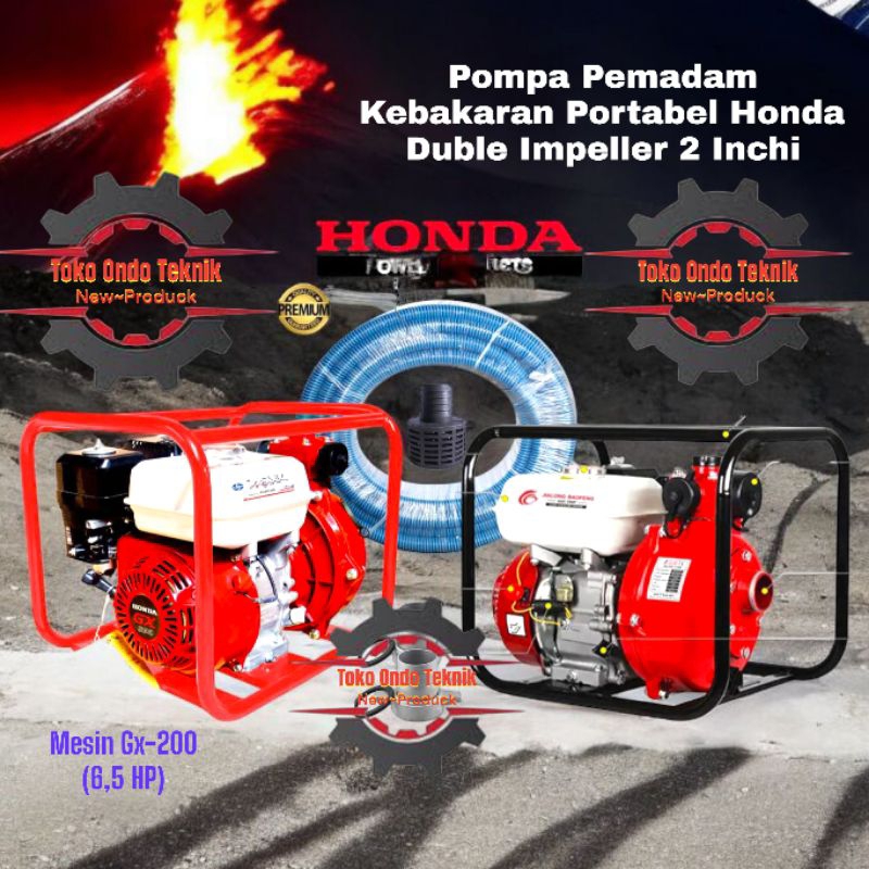 Jual Pompa Pemadam Honda Gx-200 Duble Impeller 2 Inchi High Pressure ...