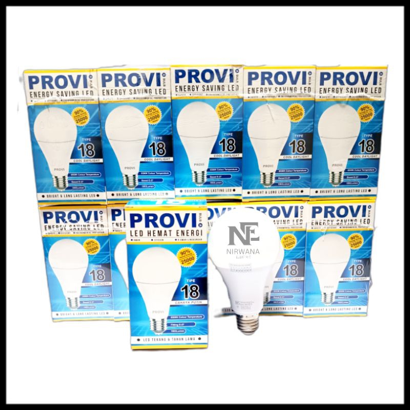 Jual Promo Paket 6 pcs Lampu led Provi 21watt / Lampu led tipe a bulb ...