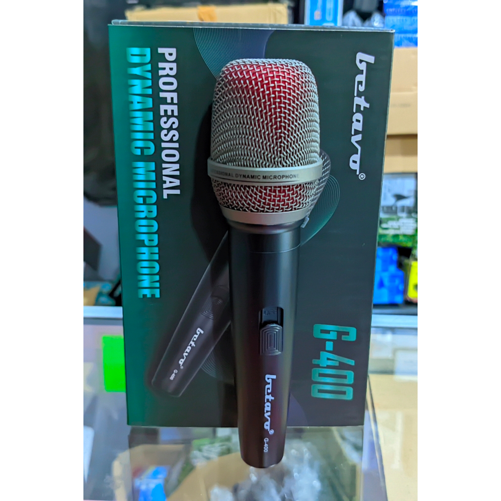 Jual MICROFON MIC BETAVO G-400 VOCAL MICROPHONE SUPER PEKA | Shopee ...