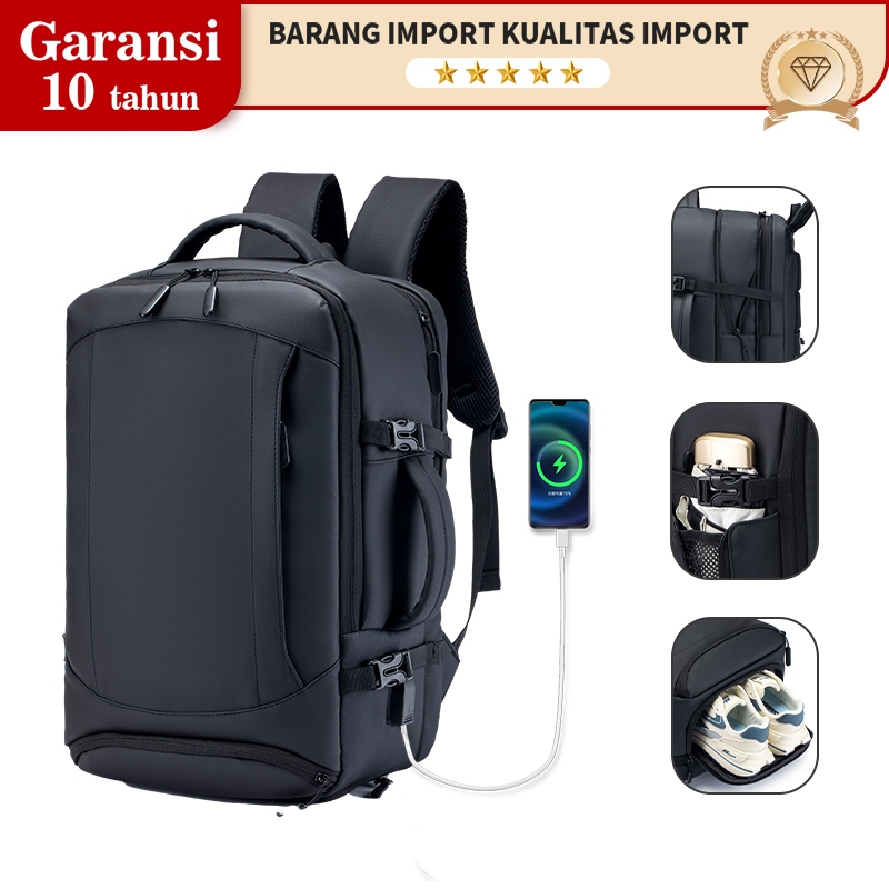 Jual 【Impor ,Garansi 10 tahun】Backpack pria Komputer Tahan Air Ransel